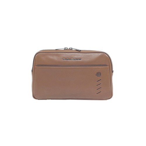 leather Belt Bag Piquadro CA5348S110/M Color Brown