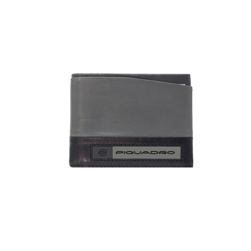 Leather Wallet Piquadro PU5189W105R/GR Color Gray