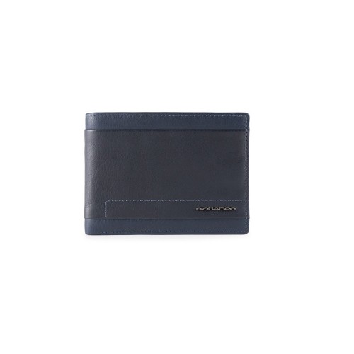 Leather Wallet Piquadro PU1392S111R/BLU Color Navy Blue