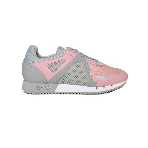 Sneakers EA7 Emporio Armani X8X076 XK220 Q231 Color Gray and Pink