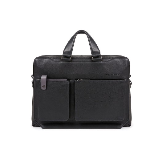Leather Briefcase Piquadro CA5518W108/N Color Black