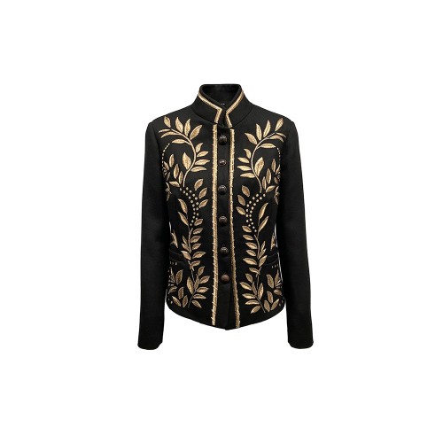 Embroidered Jacket Bazar Deluxe S740 Color Black and Gold