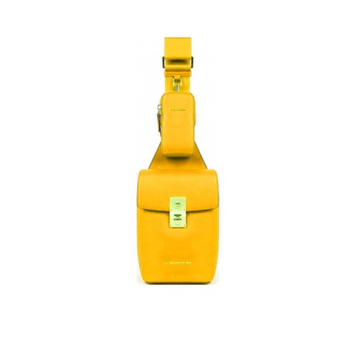 Bolso / Bandolera de Piel Piquadro CA5513DF/G Color Amarillo