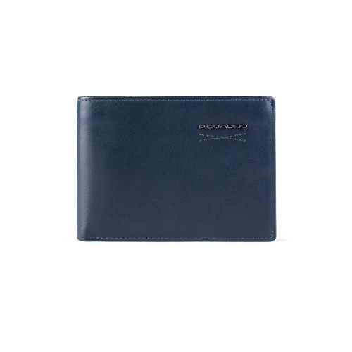 Leather Wallet Piquadro PU1392W110R/BLU Color Navy Blue