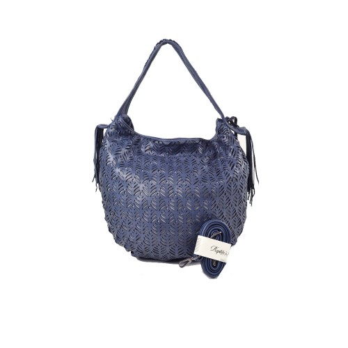 Leather Bag Reptile´s House H513V44867 Color Blue