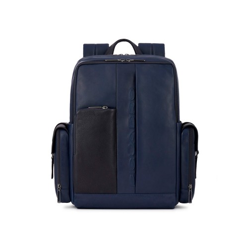 Leather Bacpack Piquadro CA5659S118/BLU Color Navy Blue
