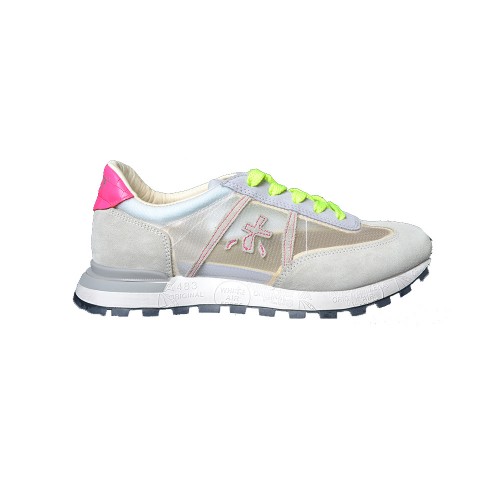 Sneakers Premiata JOHNLOWD 5780 Color Gray and Lime