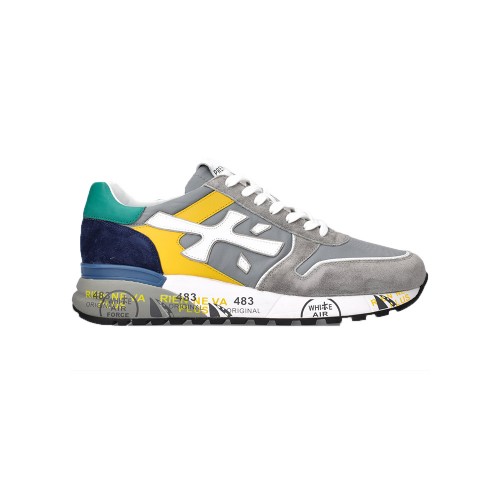 Sneakers Premiata Mick 5697 Color Gray and Yellow