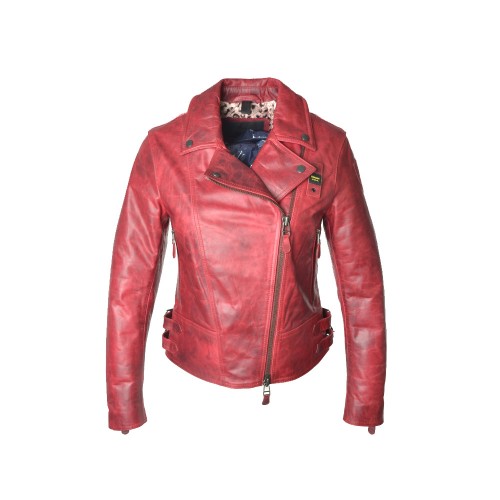 Leather Jacket Blauer WBLDL01361 Color Maroon