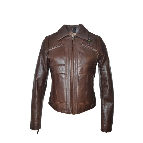 Leather Jacket Blauer WBLDL01255 Color Brown