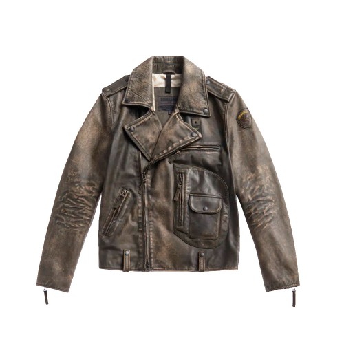 Leather Jacket Blauer SBLUL02273 Color Brown