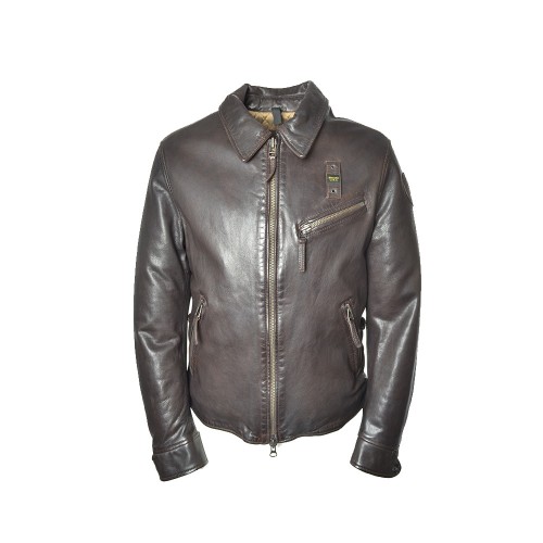 Leather Jacket Blauer WBLUL01170 Color Dark Brown