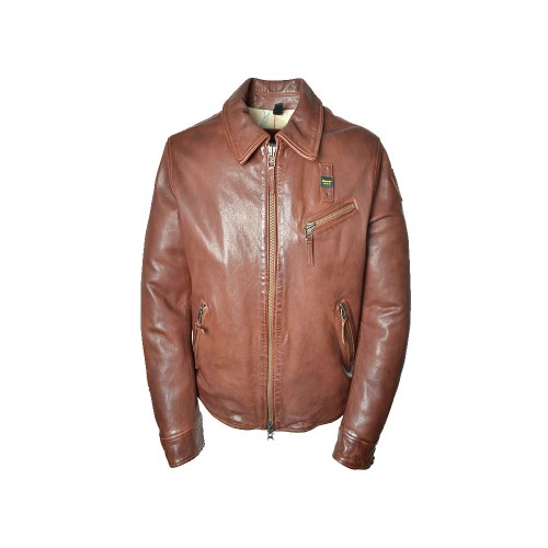 Leather Jacket Blauer WBLUL01284 Color Brown