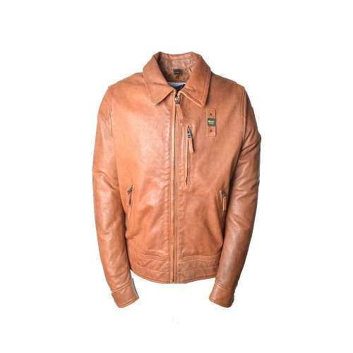 Leather Jacket Blauer SBLUL02090 Color Leather