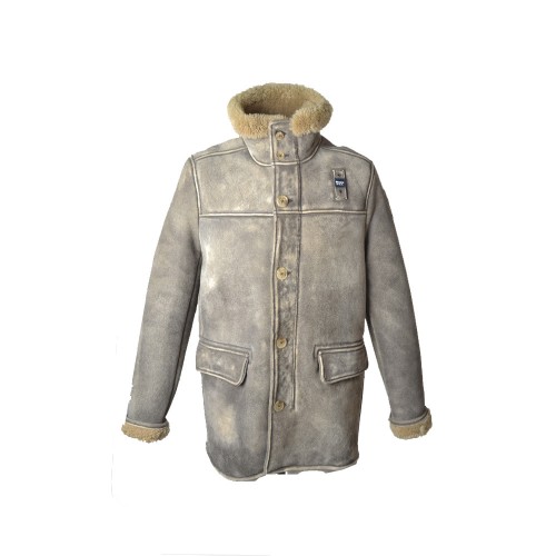 Leather Jacket / Fur Coat Blauer WBLUL03179 Color Gray