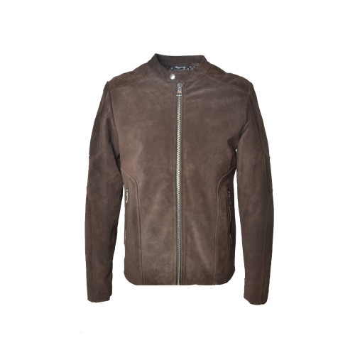 Suede Jacket Daniele Alessandrini I1214K188 Color Brown