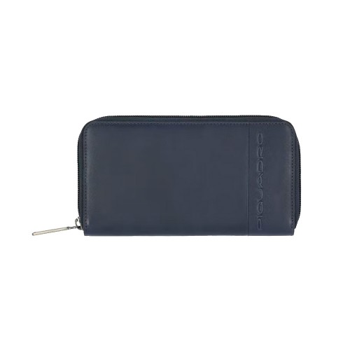 Leather Card Holder Piquadro PU5737S118R/BLU Color Navy Blue