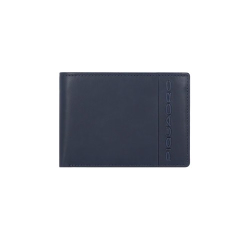 Leather Wallet Piquadro PU1392S118R/BLU Color Navy Blue