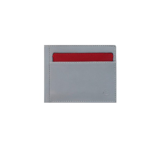 Leather Wallet Piquadro PU4188W96R/GR Color Grey