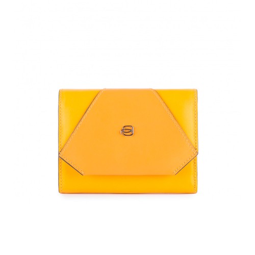 Monedero de Piel Piquadro PD4145MUSR/G Color Amarillo
