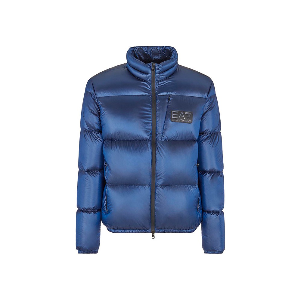 Down jacket, EA7 Emporio Armani, model 6LPB41 PN2MZ, in blue