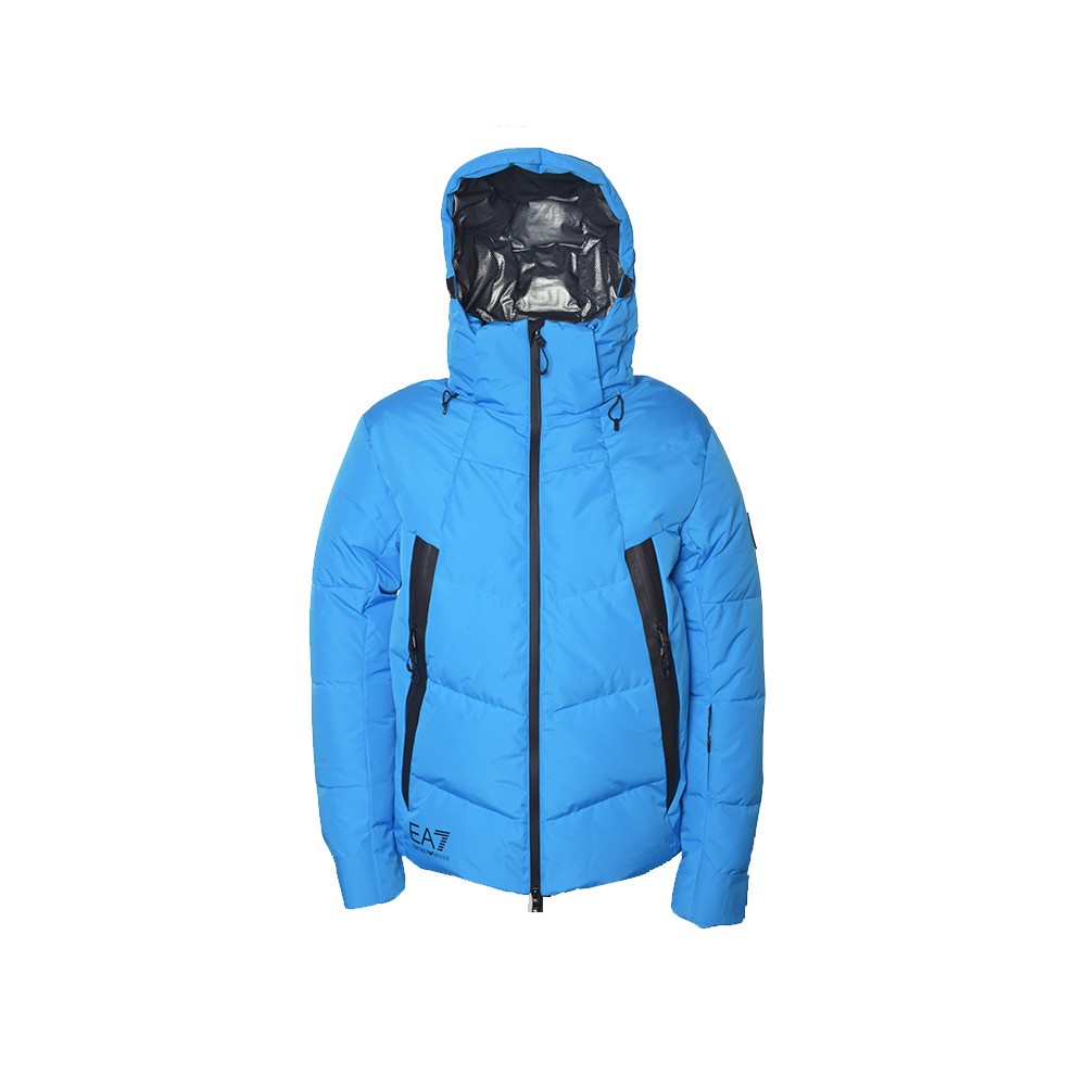 strand Eerder kans Ski technical jacket, EA7 Emporio Armani, model 6LPG10 PN3ZZ, in blue