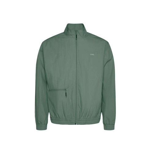 Giubbotto RAINS Woven Jacket Colore Verde Grigastro / Slate
