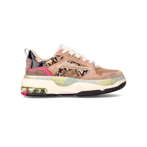 Sneakers Premiata DRAKED 100 Color Beige Python