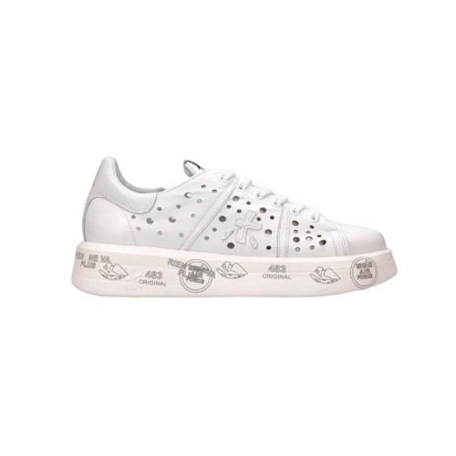 Sneakers in Pelle Premiata BELLE 5722 Colore Bianco