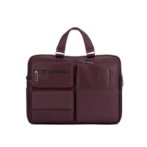 Leather Briefcase Piquadro CA5882W116/M Color Brown