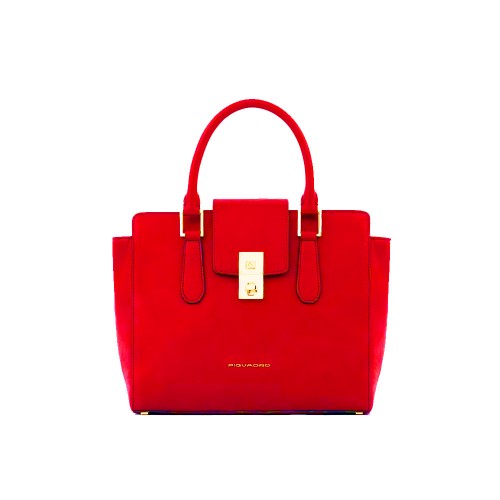 Leather Bag Piquadro BD5914DF/R Color Red