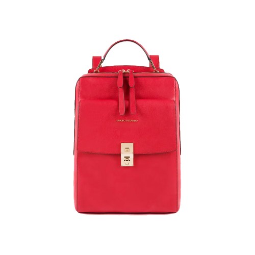 Leather Backpack Piquadro CA5437DF/R Color Red