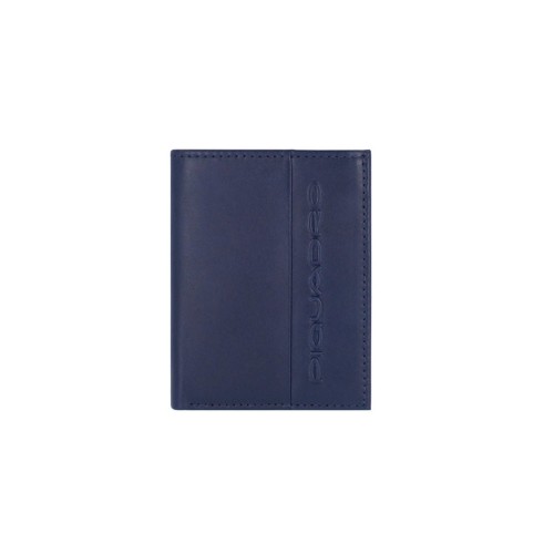 Leather Wallet Piquadro PU3244S118R/BLU Color Navy Blue