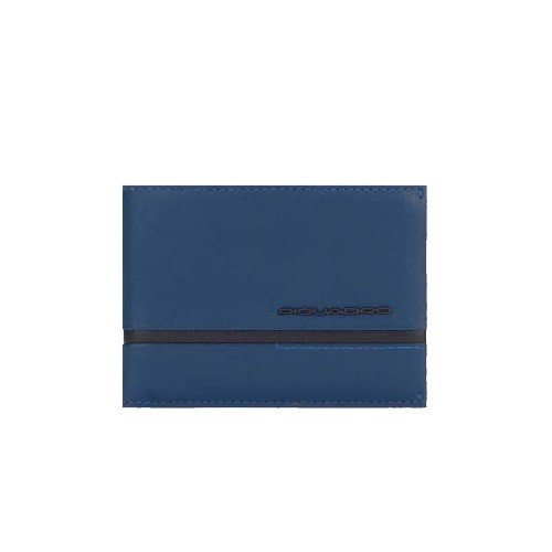Leather Wallet Piquadro PU1392W117R/BLU Color Navy Blue