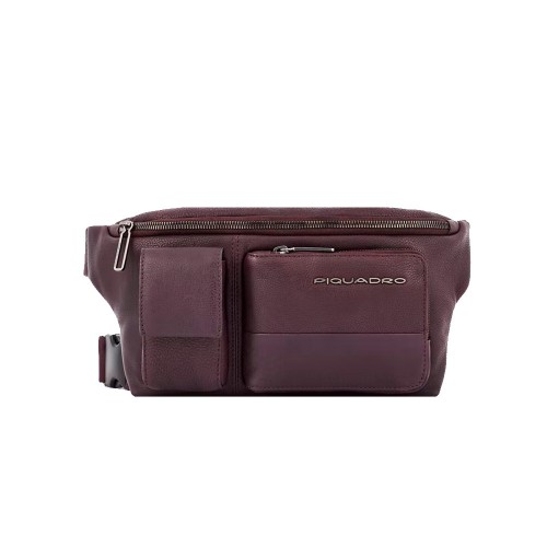 Leather Belt Bag Piquadro CA2174W116/M Color Brown