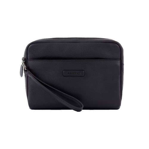 Leather Handbag Piquadro AC5592MOS/N Color Black