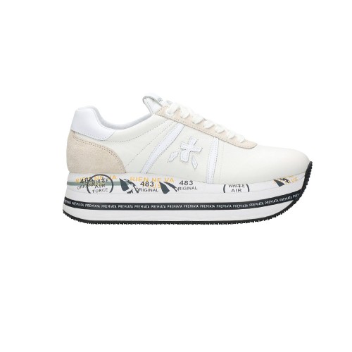 Sneakers de Piel Premiata BETH 5603 Color Blanco