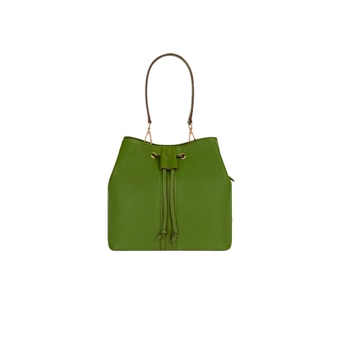 Leather Bag Geox Andrenne D35KMA Color Green
