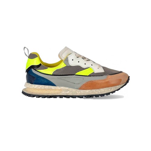 Sneakers Hidnander Threedome 105 Color Fluor and Grey