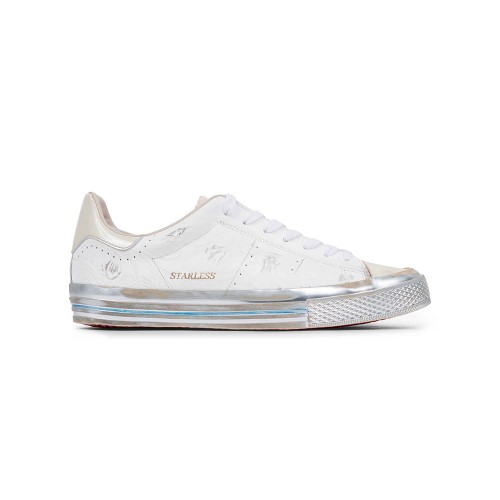 Leather Sneakers Hidnander STARLESS LOW 048 Color White...