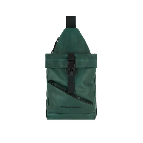 Leather Shoulder Bag Piquadro CA5678AP/VE Color Green