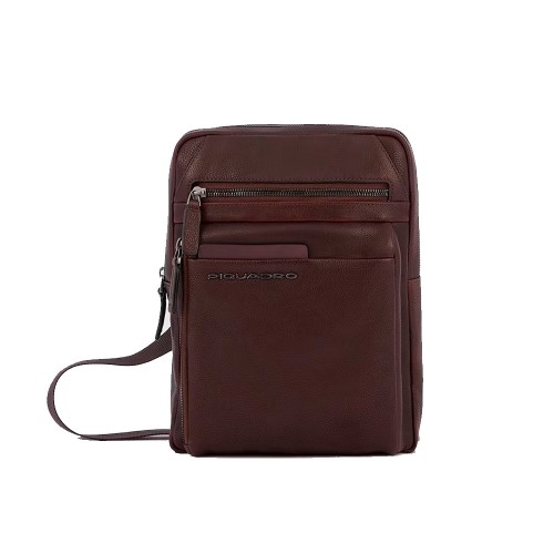 Leather Shoulder Bag Piquadro CA1816S122/TM Color Brown