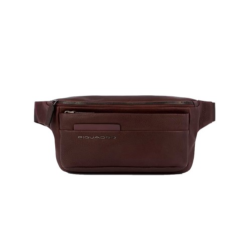 Leather Fanny Pack Piquadro CA2174S122/TM Color Brown