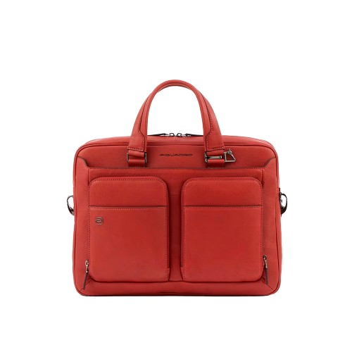 Leather Briefcase Piquadro CA2849B3/R2 Color Red Sangria