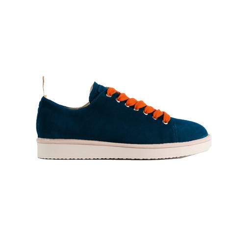 Suede Sneakers Panchic P01M14001S4 Color Navy and Orange