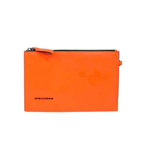 Leather Document Case Piquadro AC5099MG/AR Color Orange