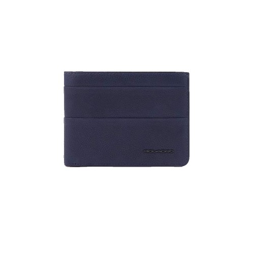 Leather Wallet Piquadro PU1392S122R/BLU Color Navy