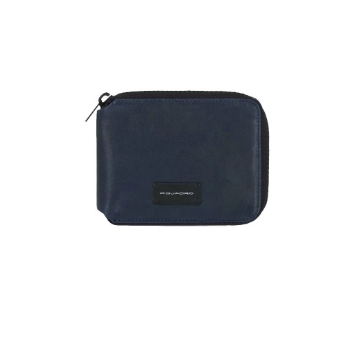 Leather Wallet Piquadro PU5762APR/BLU Color Navy