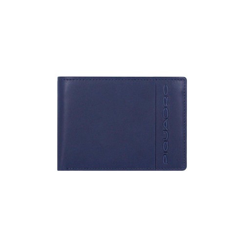 Leather Wallet Piquadro PU257S118R/BLU Color Navy