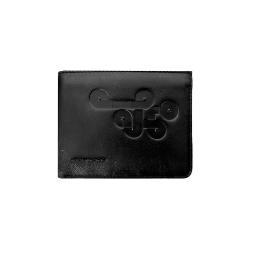 Leather Wallet Piquadro PU257MGR/N Color Black
